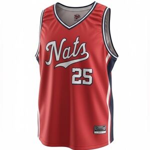 Washington Nationals Nats Red Basketball Jersey Men’s XL #25 MLB Sleeveless